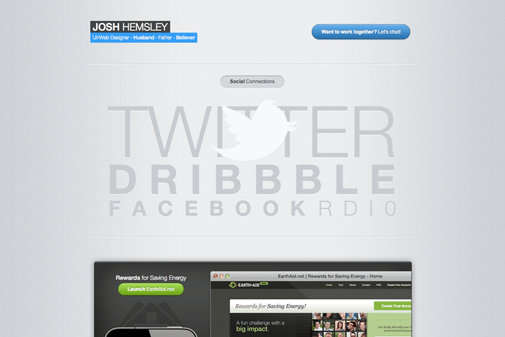 Josh Hemsley website preview